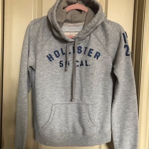 Hollister grey/blue hoodie